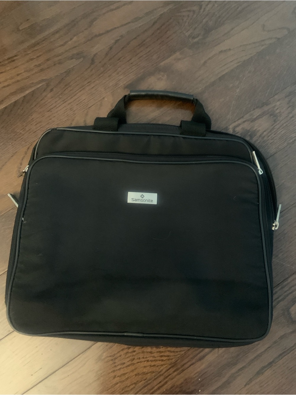 Samsonite Black Laptop Briefcase with Front Organizer Pocket